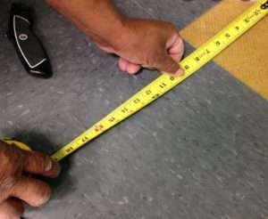 Measure the width of the room