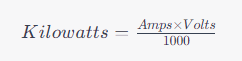 Kwh Formula