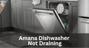 amana dishwasher not draining
