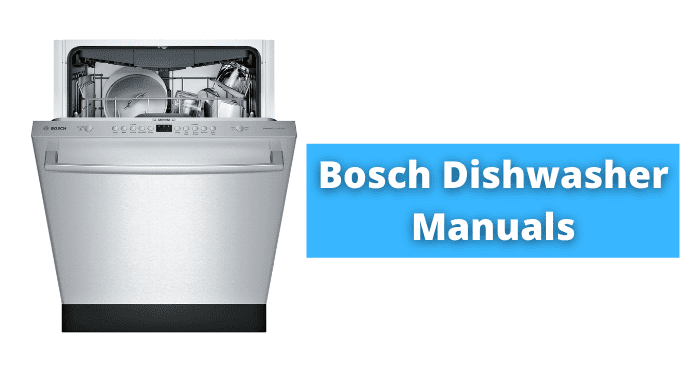 Bosch Dishwasher Manuals 1 1